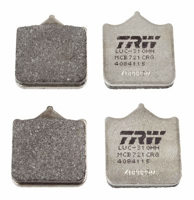Zestaw klocków hamulcowych, hamulce tarczowe TRW MCB721CRQ