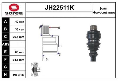 GELENKSATZ ANTRIEBSWELLE