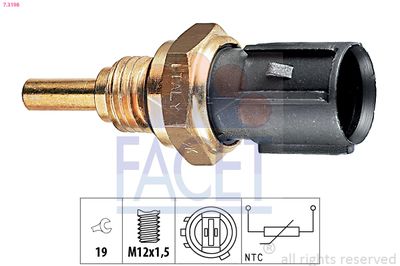 FACET Sensor, olietemperatuur Made in Italy - OE Equivalent (7.3198)