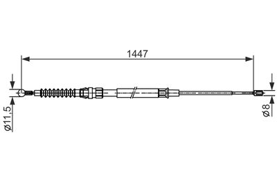 Cable Pull, parking brake 1 987 482 445