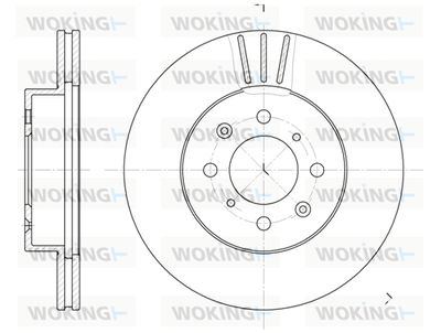WOKING D6367.10 Тормозные диски  для HONDA ACCORD (Хонда Аккорд)