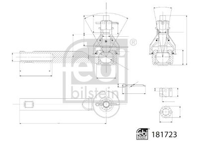 Наконечник поперечной рулевой тяги FEBI BILSTEIN 181723 для MAZDA CX-3