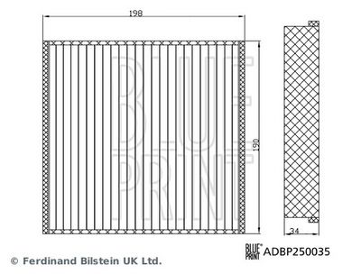 FILTRU AER HABITACLU BLUE PRINT ADBP250035 1