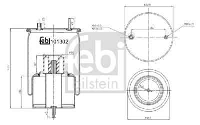 FEBI BILSTEIN Federbalg, Luftfederung