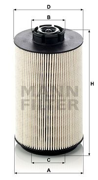 Bränslefilter MANN-FILTER PU 1058 x