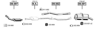 Układ wydechowy ASMET PE080720