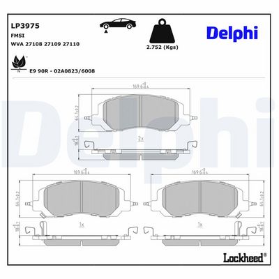 Remblokken set Voor , past: HONDA CR-V VI 2.0H 04.23-