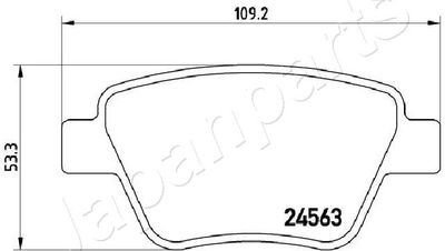 SET PLACUTE FRANA FRANA DISC JAPANPARTS PP0902AF 1