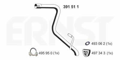 Rura wydechowa ERNST 391511