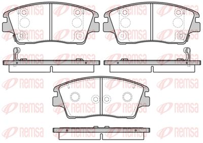 KAWE 1676 02 Тормозные колодки и сигнализаторы  для HYUNDAI TUCSON (TL, TLE) 1.6 GDi