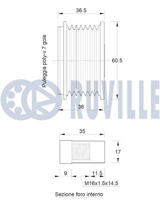SISTEM ROATA LIBERA GENERATOR RUVILLE 542800 1
