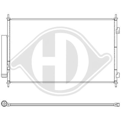 Конденсатор, кондиционер DIEDERICHS DCC1968 для HONDA HR-V
