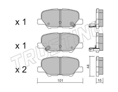 SET PLACUTE FRANA FRANA DISC TRUSTING 10110