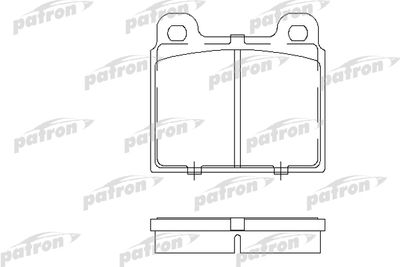 Комплект тормозных колодок, дисковый тормоз PATRON PBP084 для VW TRANSPORTER
