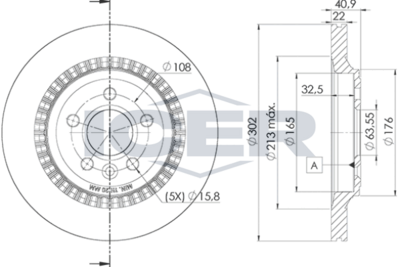 спирачен диск ICER 78BD7293-2