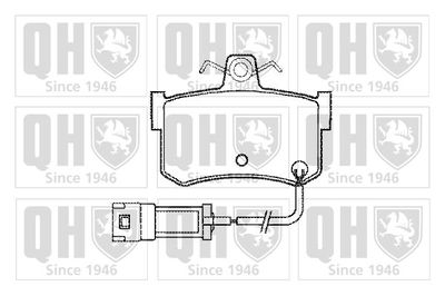 Комплект тормозных колодок, дисковый тормоз QUINTON HAZELL BP409 для ROVER 800