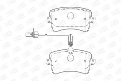 BREMSBELAGSATZ SCHEIBENBREMSE CHAMPION 573428CH 1