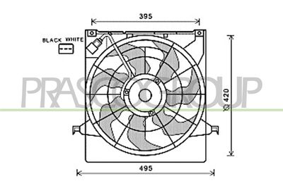 VENTILATOR RADIATOR PRASCO KI430F001