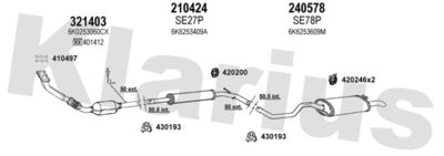 Układ wydechowy KLARIUS 790362E