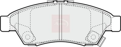 APEC Brake Pad Set, disc brake PAD1255