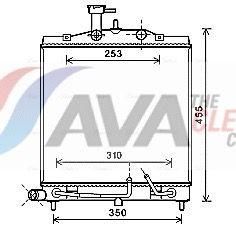 радиатор, охлаждане на двигателя AVA Clever Choice KA2163