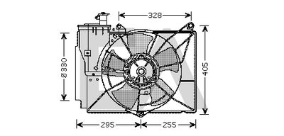 Вентилятор, охлаждение двигателя EACLIMA 33V71043 для TOYOTA STARLET