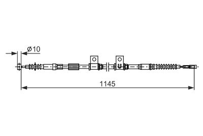 SEILZUG FESTSTELLBREMSE BOSCH 1987482687 4