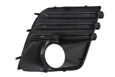 Voorbumper afdekking Voor Links (met mistlampgaten, zwart) past: SUBARU FORESTER SK 01.22-12.23