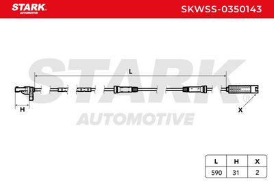 датчик, обороти на колелото STARK SKWSS-0350143