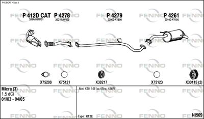 Układ wydechowy FENNO NI509