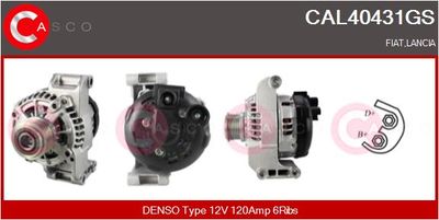 Генератор CASCO CAL40431GS для FIAT DOBLO