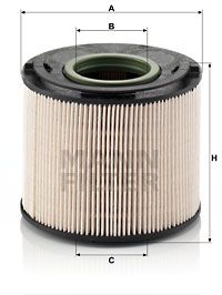 Топливный фильтр MANN-FILTER PU 1033 x для PORSCHE CAYENNE