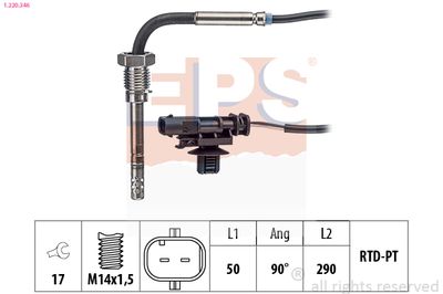 SENZOR TEMPERATURA GAZE EVACUARE
