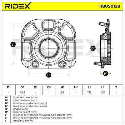 тампон на макферсън RIDEX 1180S0128
