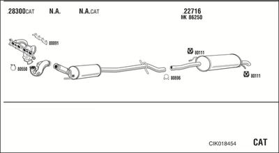 Układ wydechowy WALKER CIK018454