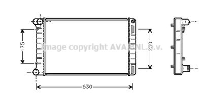 Радиатор, охлаждение двигателя AVA QUALITY COOLING FTA2210 для FIAT PUNTO