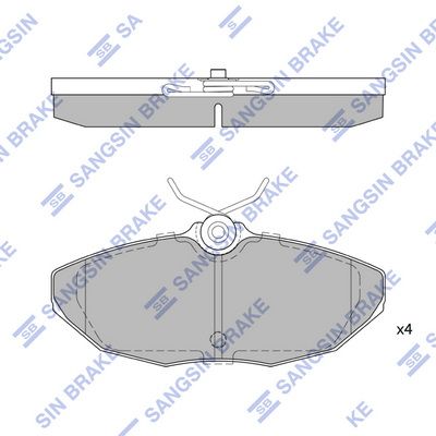 Hi-Q SP4062 Тормозные колодки и сигнализаторы  для JAGUAR S-TYPE II (X200) 2.7 D