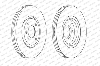 BREMSSCHEIBE FERODO DDF1152C 1