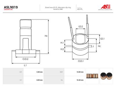 Kluzný kroužek, generátor AS-PL ASL9019