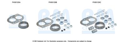 Монтажный комплект, катализатор BM CATALYSTS FK90129 для FIAT UNO