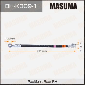 Тормозной шланг MASUMA BH-K309-1 для HYUNDAI i30