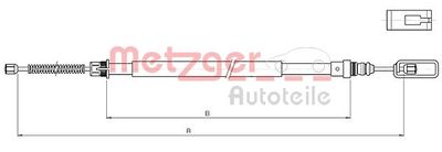Тросик, cтояночный тормоз METZGER 10.4719 для CITROËN JUMPY