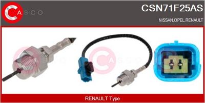 SENZOR TEMPERATURA GAZE EVACUARE