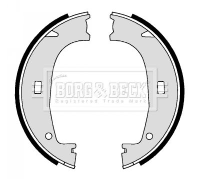 комплект спирачна челюст, ръчна спирачка BORG & BECK BBS6246