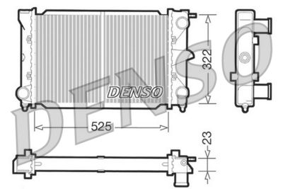 Радиатор, охлаждение двигателя DENSO DRM32003 для VW SANTANA