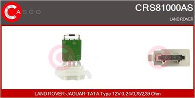 CASCO CRS81000AS Вентилятор салона  для LAND ROVER FREELANDER I Soft Top (L314) 2.0 DI 4x4