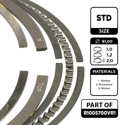SET SEGMENTI PISTON ET ENGINETEAM R1005700VR1 1