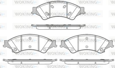 Комплект тормозных колодок, дисковый тормоз WOKING P14243.02 для FORD RANGER