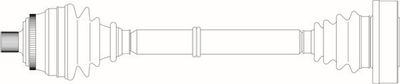 GENERAL RICAMBI AU3329 Полуось в сборе  для AUDI 90 B3 (893, 894, 8A2) 2.3 E