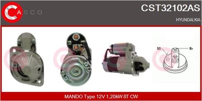 Стартер CASCO CST32102AS для HYUNDAI MATRIX
